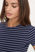 good american modal rib stripe baby tee horizon ink detail
