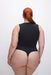 good american scuba deep v bodysuit black plus back