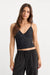 good american sculpting cami top mini dot black front