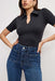 good american soft tech waist palazzo jeans indigo511 detail