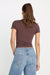 good american super stretch baby tee bitter cocoa back