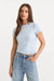 good american super stretch baby tee sky front