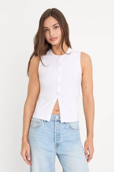 good american the rib splay top white front
