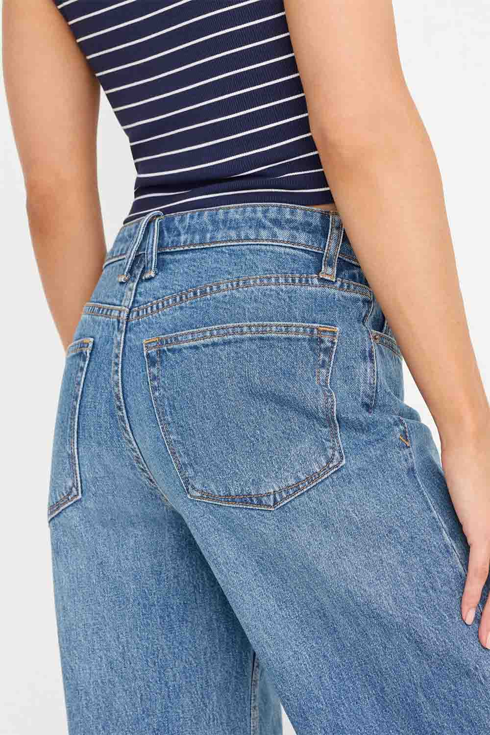 good american vintage high wide indigo1237 detail
