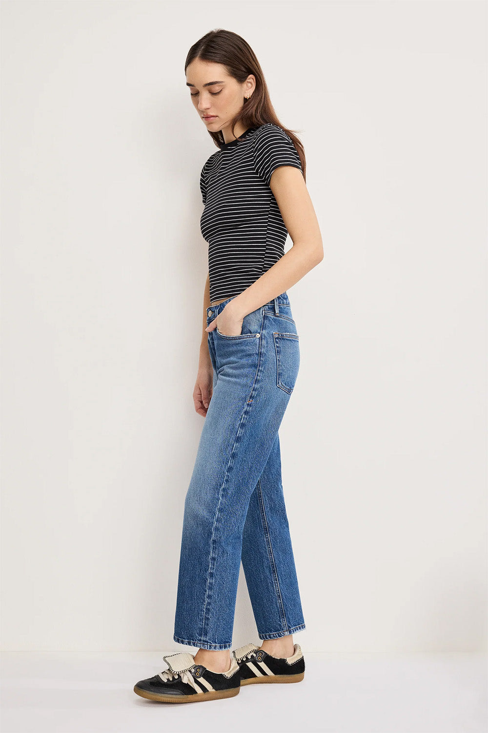 good american vintage straight ankle jean indigo1222 side