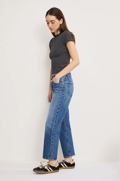 good american vintage straight ankle jean indigo1222 side
