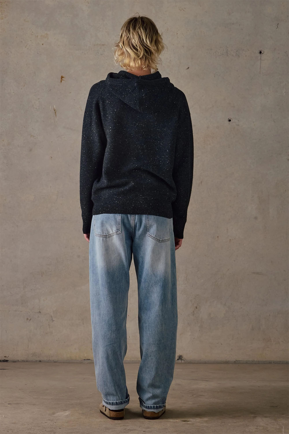 McTavish - Apres Knit Hoodie - Black Multi - Back