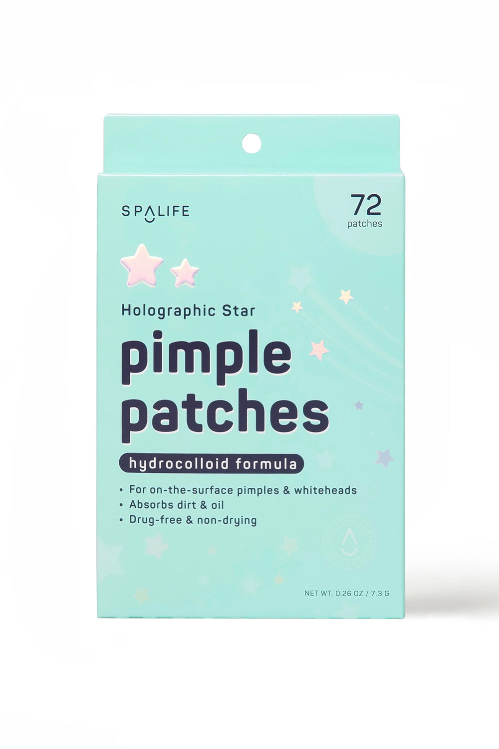 SpaLife - Holographic Star Pimple Patches - 72 count