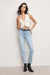 Good American - Denim Vest - Cloud White