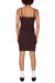 Obey - Adelaide Pointelle Dress - Chocolate - Back