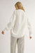 Sadie & Sage - Heritage Side Ruche Shirt - White - Back