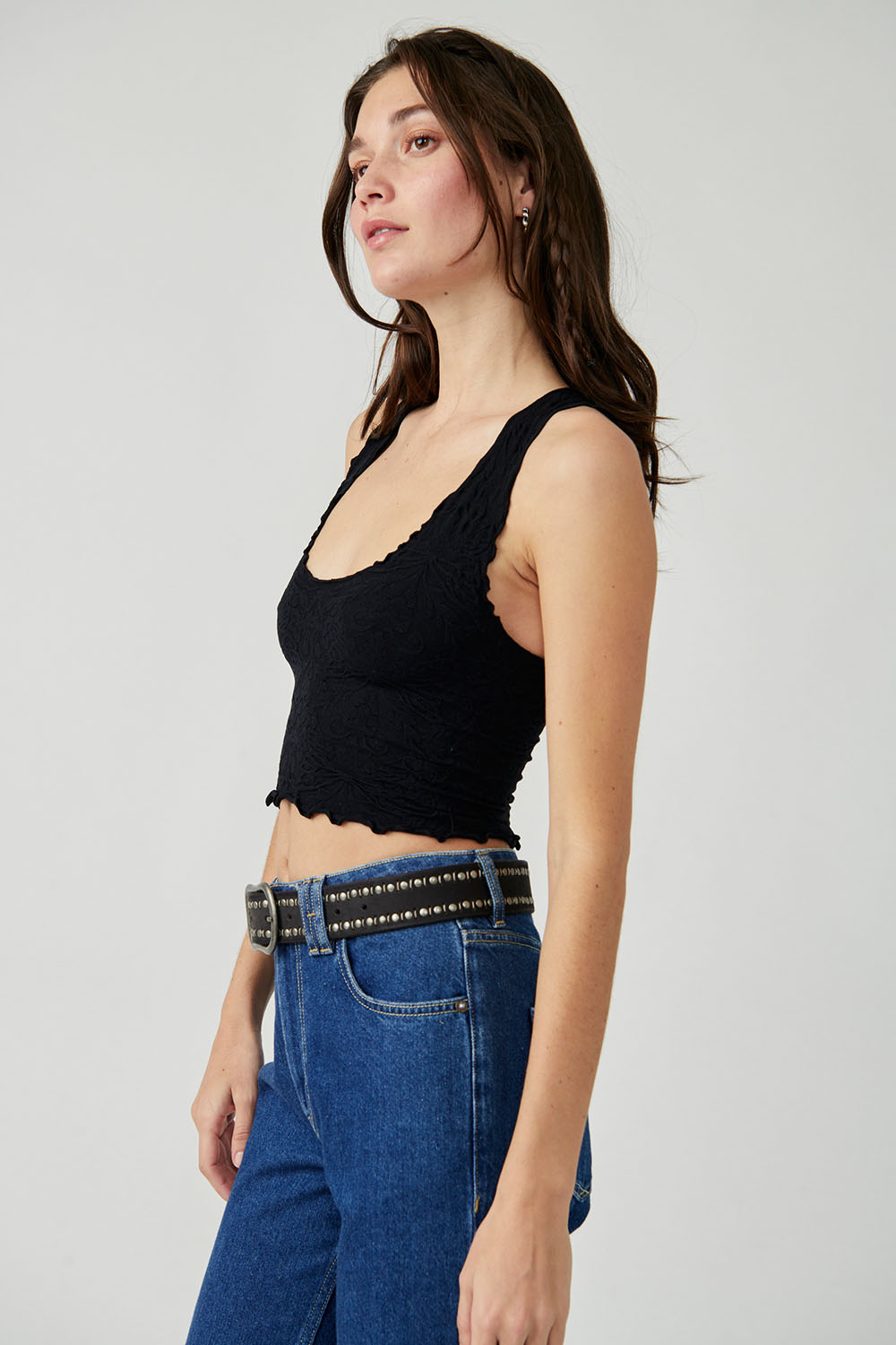 Free People - Here For You Cami - Black - Side