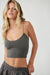 Free People - Brami Seamless Skinny Strap - Charcoal - Front