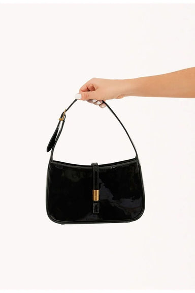 Billini - Clara Shoulder Bag - Black Patent