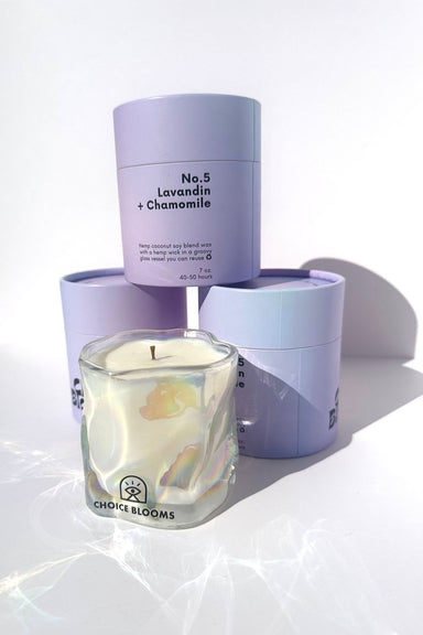 Choice Blooms - No. 5 Candle - Lavandin + Chamomile