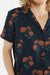 Bridge & Burn - Mila Cropped Shirt - Wildflower - Detail