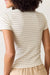 Marine Layer - Lexi Sun-In Crew Tee - Black/White Stripe - Back