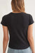 Marine Layer - Lexi Rib Sun-In Crew Tee - Faded Black - Back