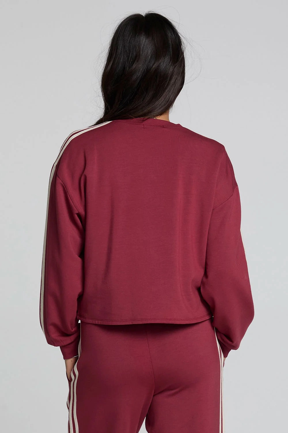 Chaser Kloud Sweatshirt in Burnt Red — Back view