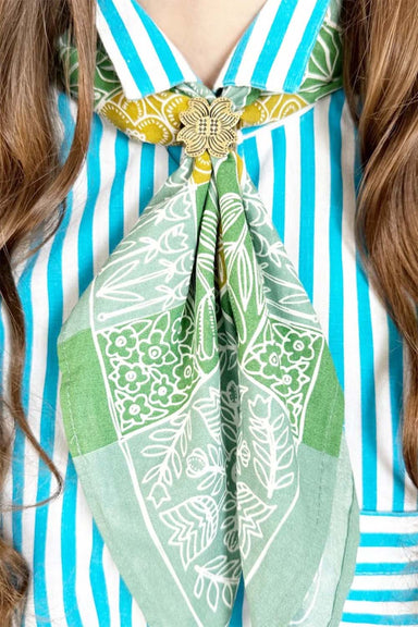 handker bandana amy brass bandana slide ring model