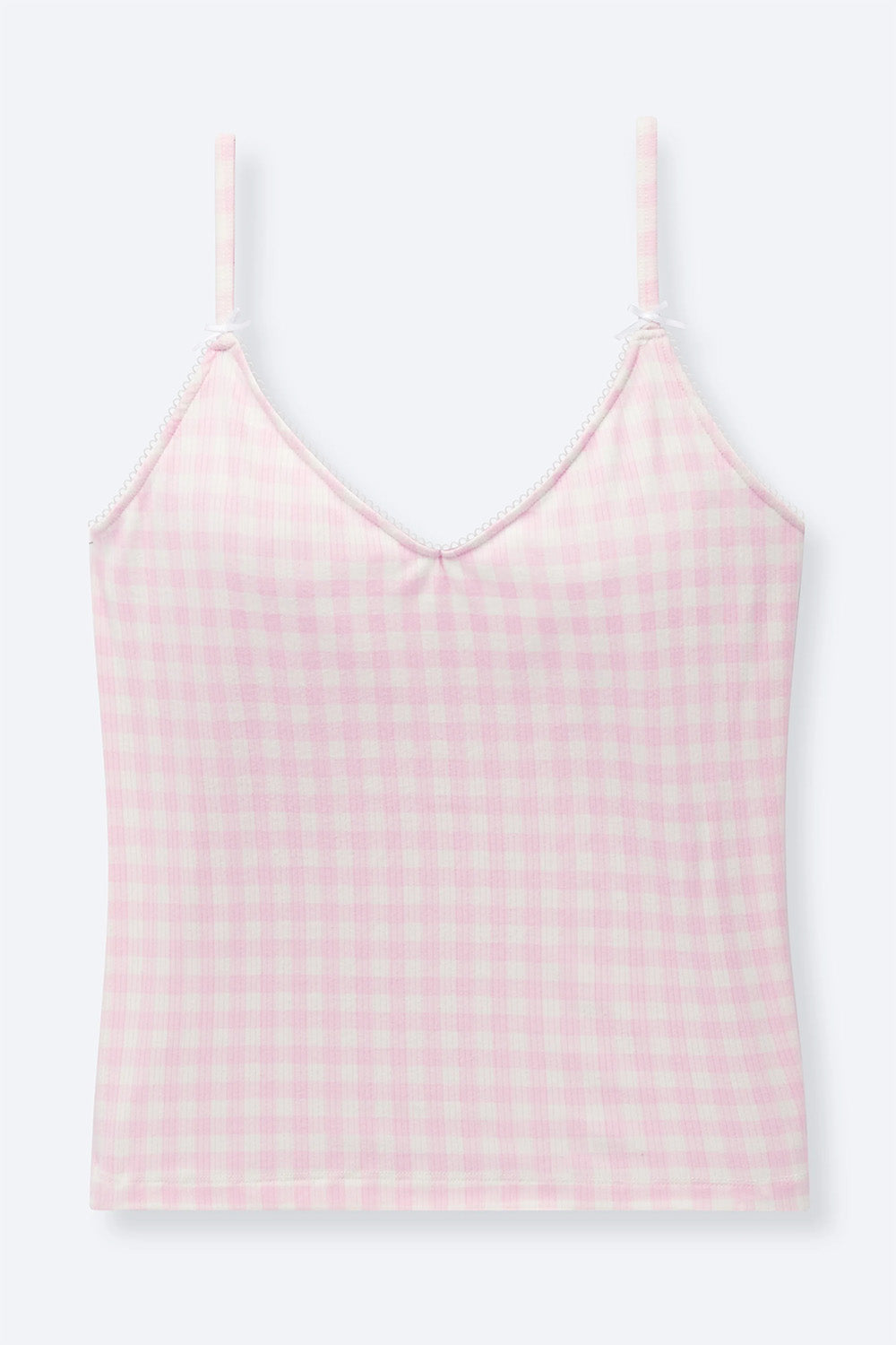 happy camp3r olivia tank pink gingham