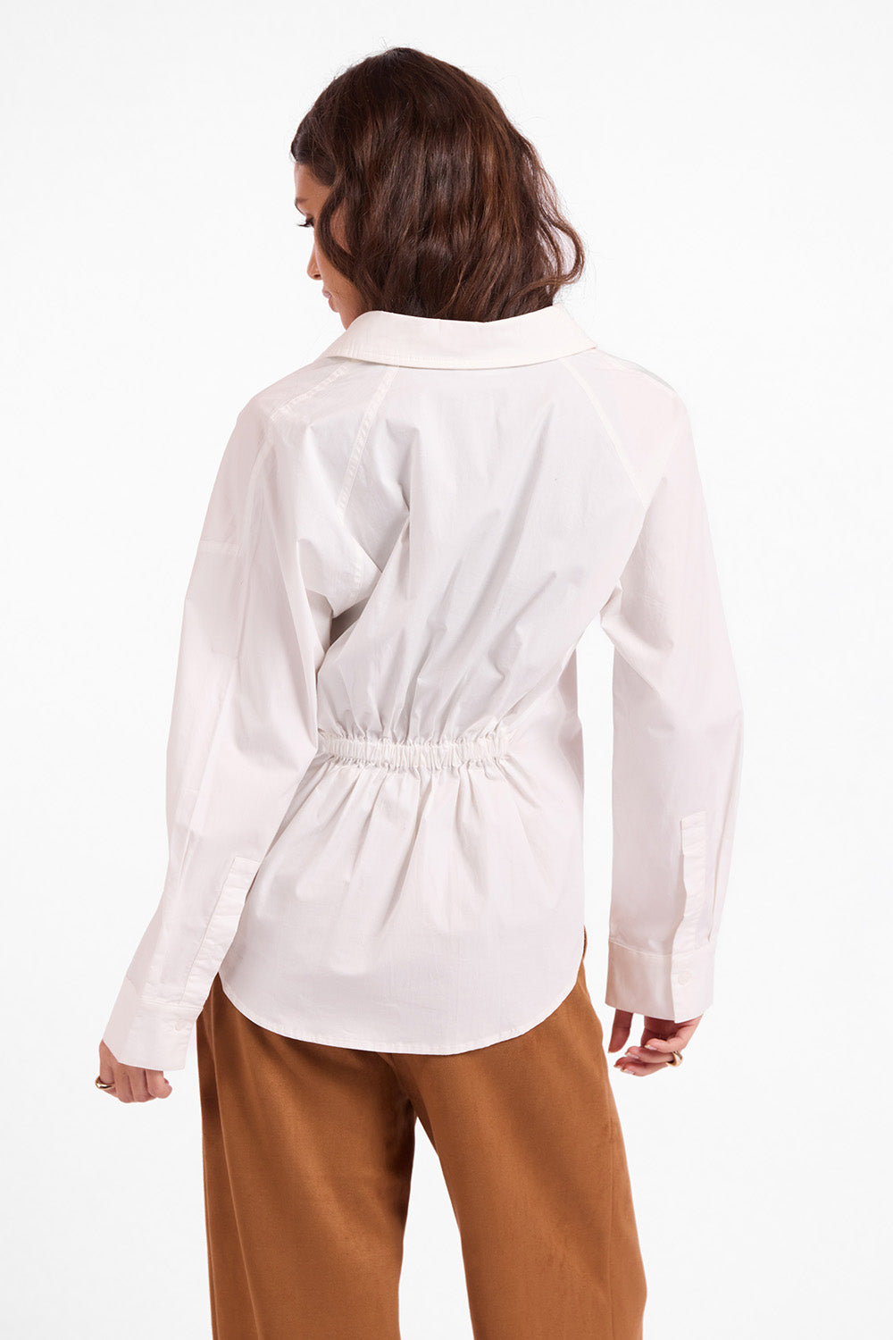 Sage the Label - Amelia Button Up Shirt - White - Back