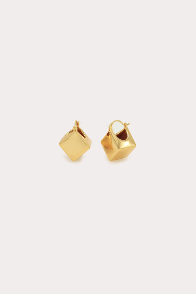 Petit Moments - Cube Earrings - Gold