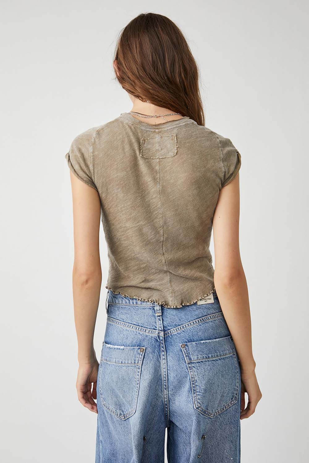 Free People - Be My Baby Tee - Tropical Nut - Back