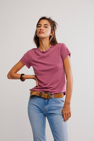 Free People - Nova Tee - Crushed Berry - Front