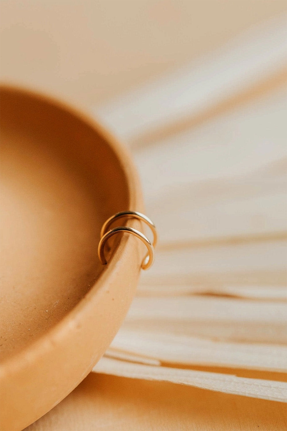 hello adorn double up ear cuff gold