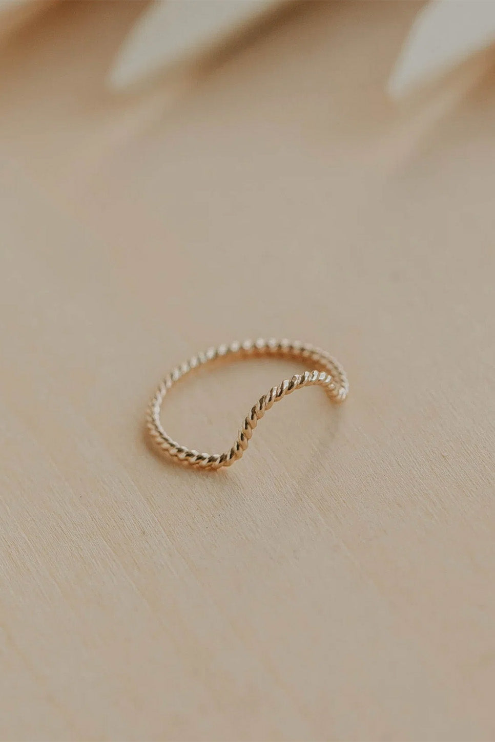 hello adorn dune ring gold fill