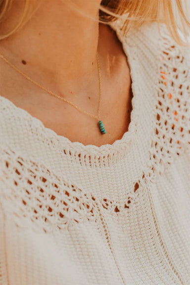 hello adorn mara necklace gold fill model