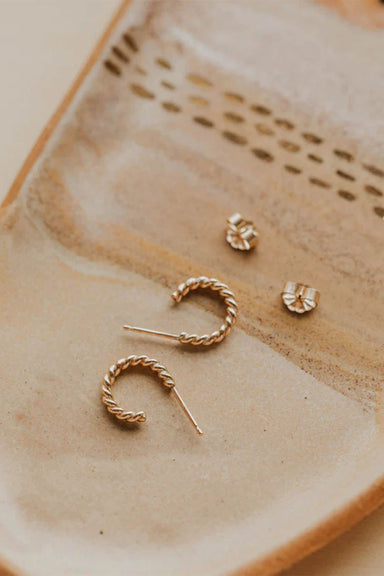hello adorn ophelia hoops gold fill