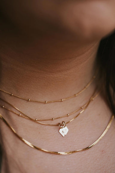 hello adorn satellite chain 14k gold fill 16in model