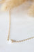 hello adorn tiny freshwater pearl necklace 14k gold fill