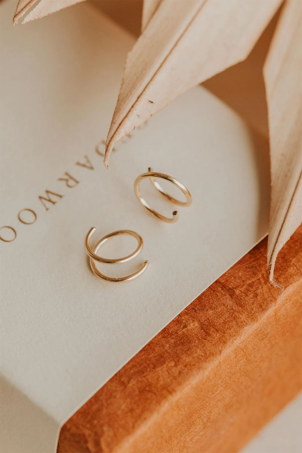 hello adorn tiny twist earrings gold