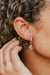 hello adorn tiny twisted earrings gold model