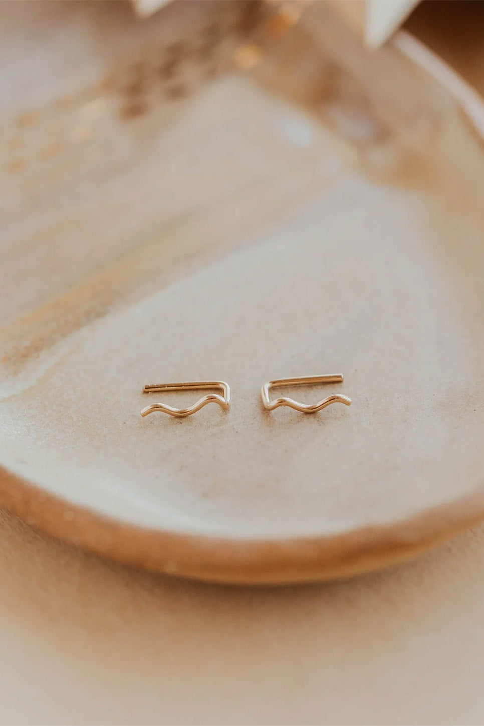 hello adorn tiny wave ear climbers
