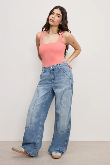 Good American - Good Ease Carpenter Jeans - Indigo - Front