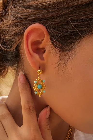 Pearl of the West - Evil Eye Drop Earring - Model