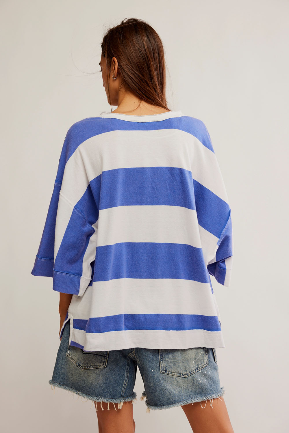 Free People - Wonderful Tee - Blue Combo - Back