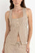 Rhythm - Cove Stripe Long Vest - Natural - Front