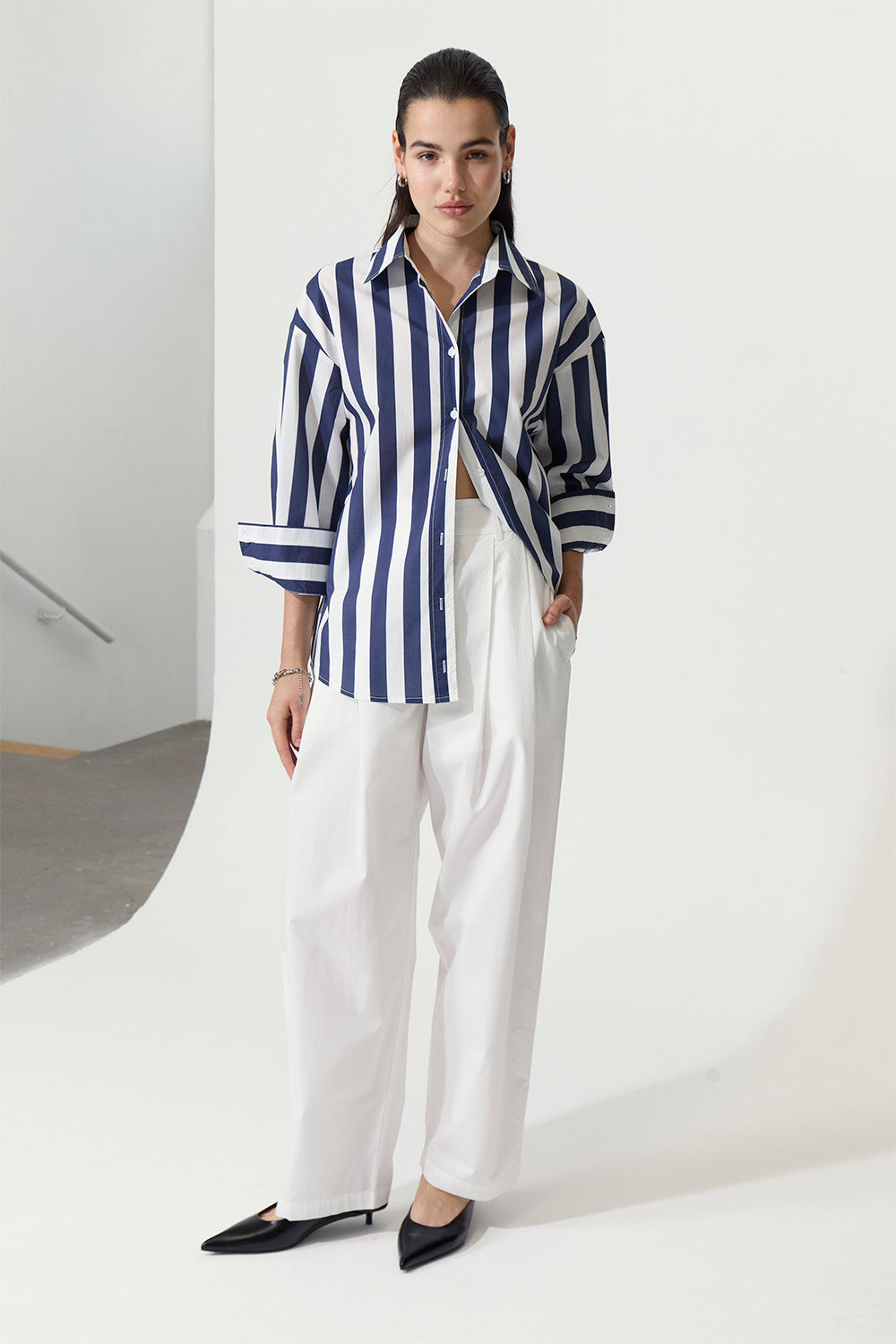 Deluc - Vicenzo Shirt - Striped Blue