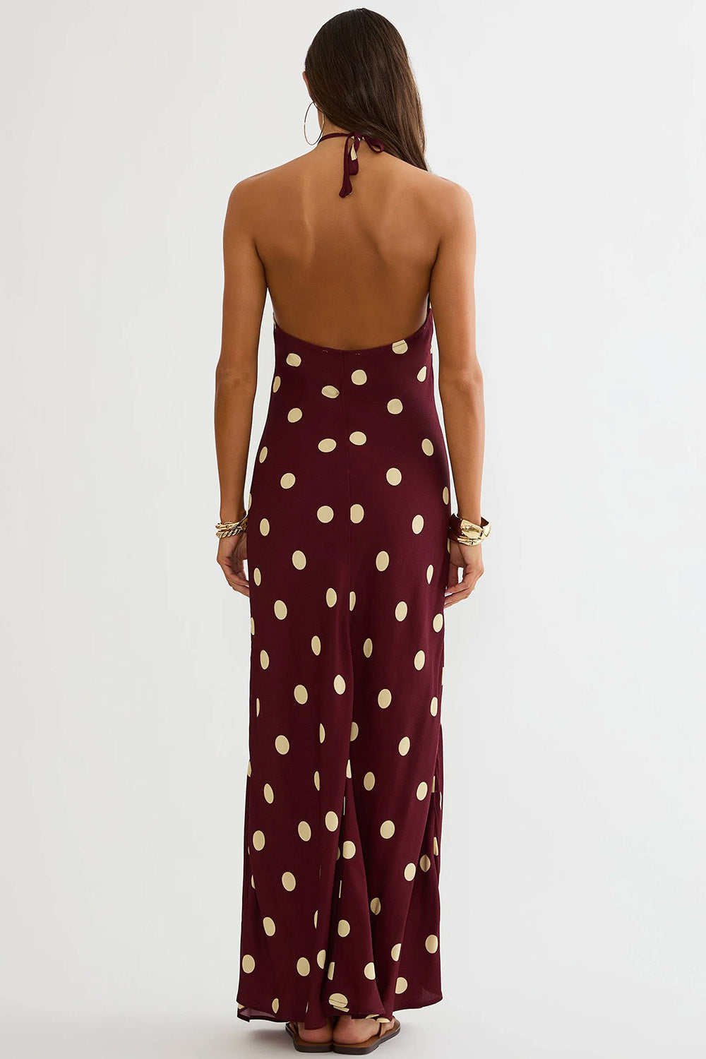 Beach Riot - Xandra Dress - Butter Blossom Polka Dot - Full Body