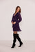 MinkPink - Enya Mini Dress - Purple Sparkle - Side