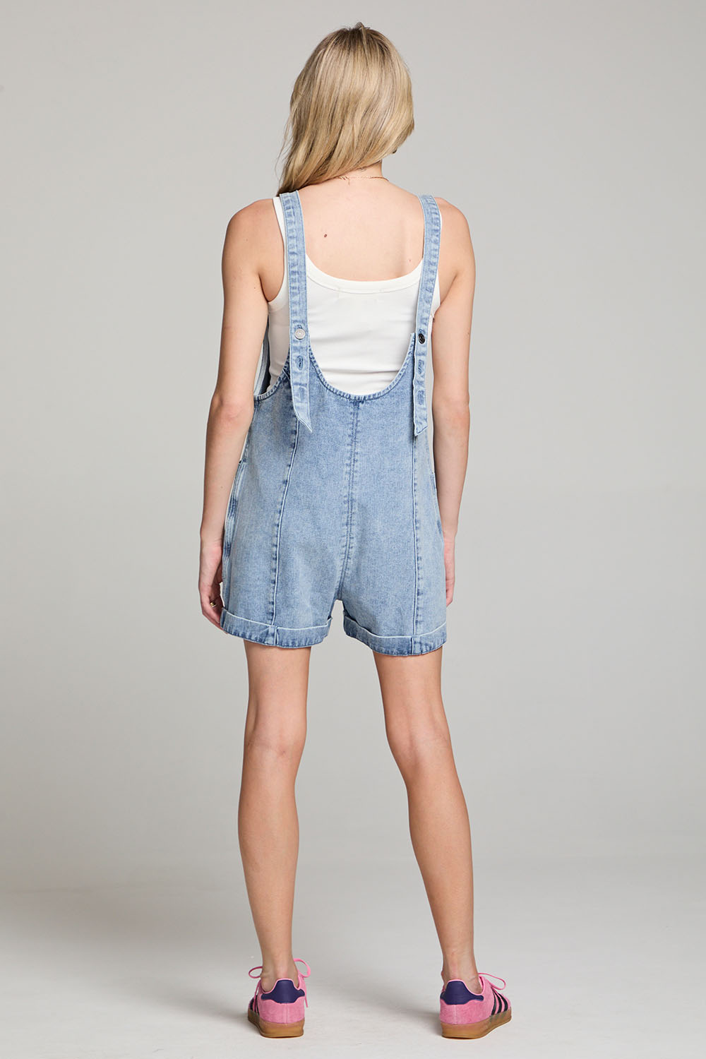 Saltwater Luxe - Adelyn Romper - Vintage Indigo - Back