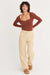Double Zero - Knitted LS Bodysuit - Chestnut