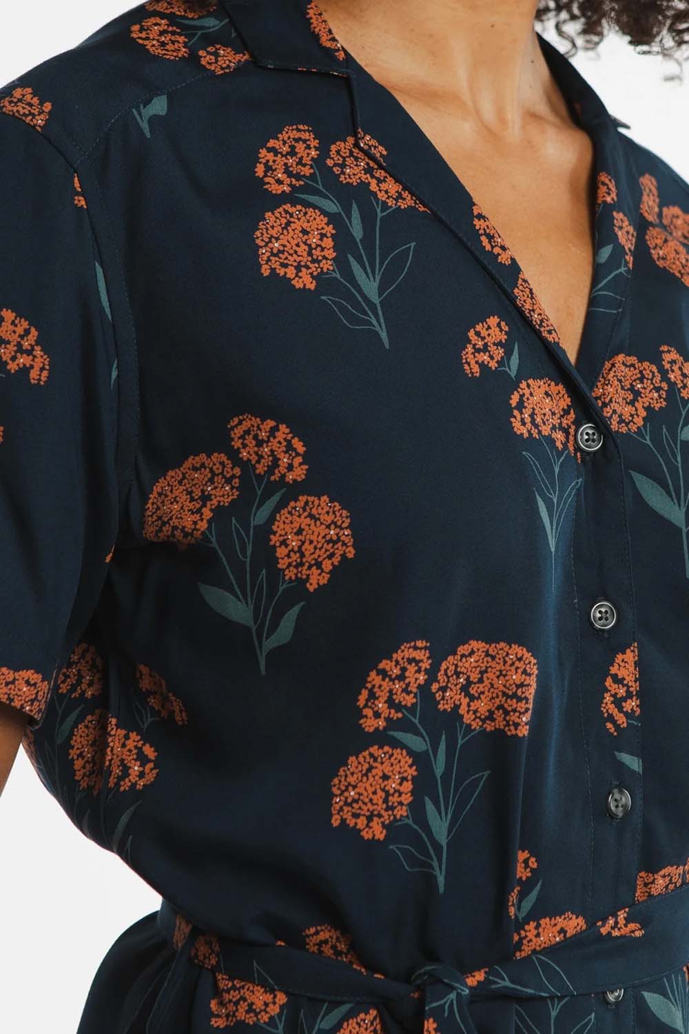 Bridge & Burn - Sofia Shirt Dress - Wildflower - Detail