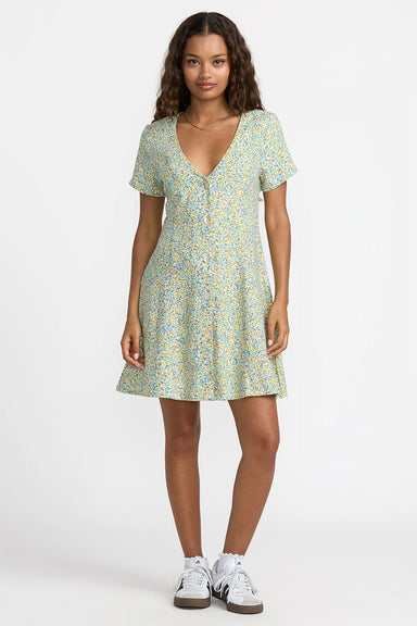 RVCA - Understated Dress - Blue Bird - Front