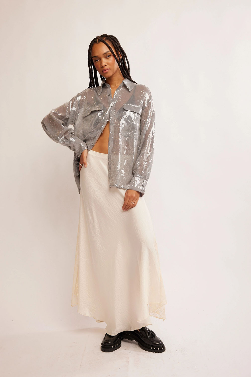 Free People - Disco Margartia Buttondown - Rocket 
